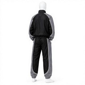 Ensembles pour hommes brodés sur mesure, ensembles coupe-vent en nylon à fermeture éclair en deux pièces, fabriqués par Elson Sports - Product Image 4