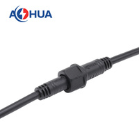 Conector de Inversor CA/CC M14 5521/5525 Macho Hembra, Enchufe/Conector CC Moldeado, Cable de 18/20/22/24 AWG, IP65