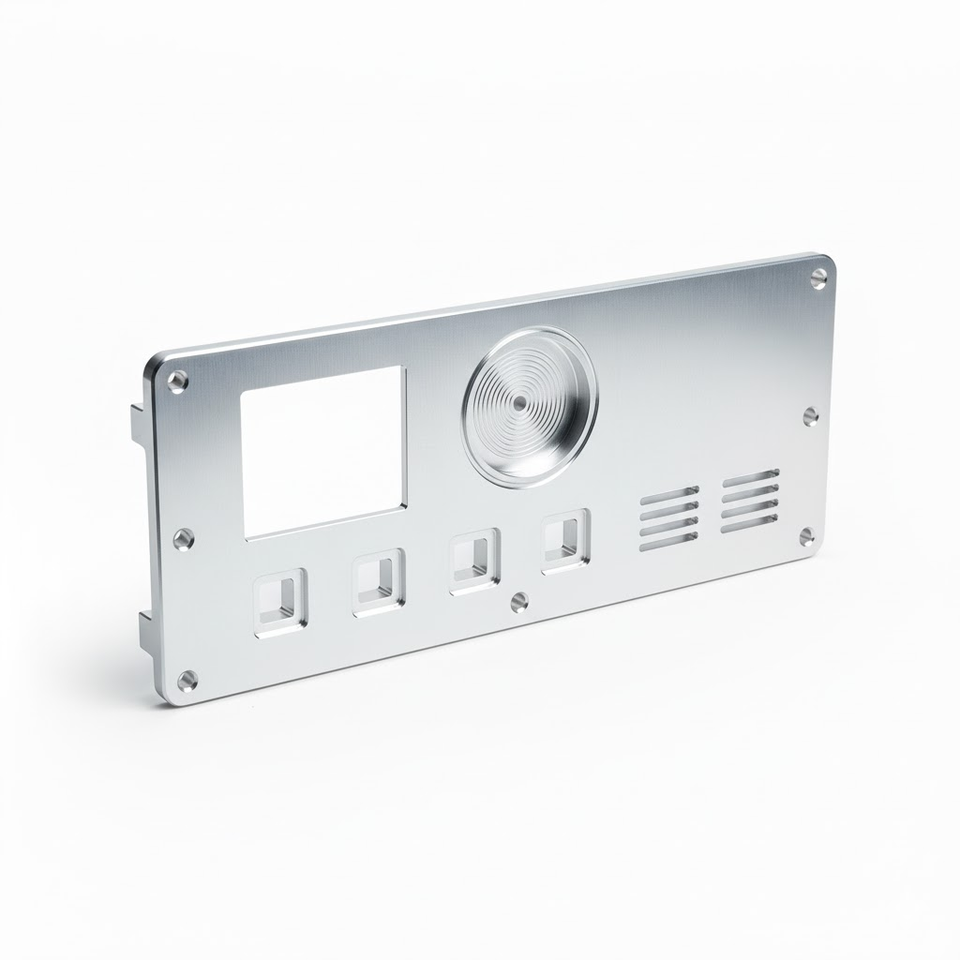 Custom Made Electronic Aluminum Audio Panels Precision CNC Machined ...