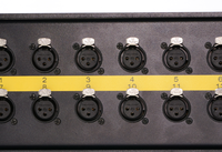 Boîtier de scène audio professionnel multipin 12 canaux 37 broches avec connecteur XLR femelle pour performances et concerts en direct