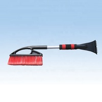 Super Clean 2 en 1 Brosse à neige et grattoir à glace pour voiture 58 cm avec manche en aluminium (Matériaux ABS/PP/PET/EVA)