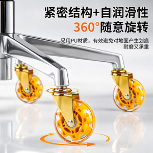 Roulettes pivotantes universelles en laiton <span class=keywords><strong>de</strong></span> 3 pouces avec roue en polyuréthane pour canapé et <span class=keywords><strong>chaise</strong></span> <span class=keywords><strong>de</strong></span> <span class=keywords><strong>bureau</strong></span> - Product Image 4