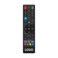 Control Remoto Infrarrojo de Plástico de Alta Calidad con Código de Aprendizaje, Reemplazo con Batería AAA, 4 Botones para Sistemas de TV y Automatización del Hogar