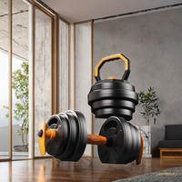 Haltères EVA pour hommes, équipement de fitness à domicile pour jeunes, ensemble d'haltères et kettlebells à poids réglable pour dortoir
