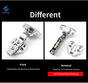 Tốt nhất cửa tủ thủy lực bản lề tủ bản lề nhà máy Giá MềM đóng 1.2mm độ dày có thể tháo rời cơ sở bản lề - Product Image 6