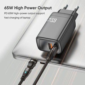 Factory Price 65W <strong>Charger</strong> PD Type-C <strong>Charger</strong> Quick Charging EU US UK Plug <strong>Charger</strong> Travel Power Adapter <strong>for</strong> Phones/ <strong>Laptops</strong> - Product Image 2