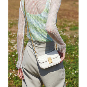 Sac vintage pour femme <span class=keywords><strong>en</strong></span> cuir véritable <span class=keywords><strong>avec</strong></span> fermeture éclair, sac à bandoulière/porté croisé, petit format carré, style preppy bohème, idéal pour l'été - Product Image 5
