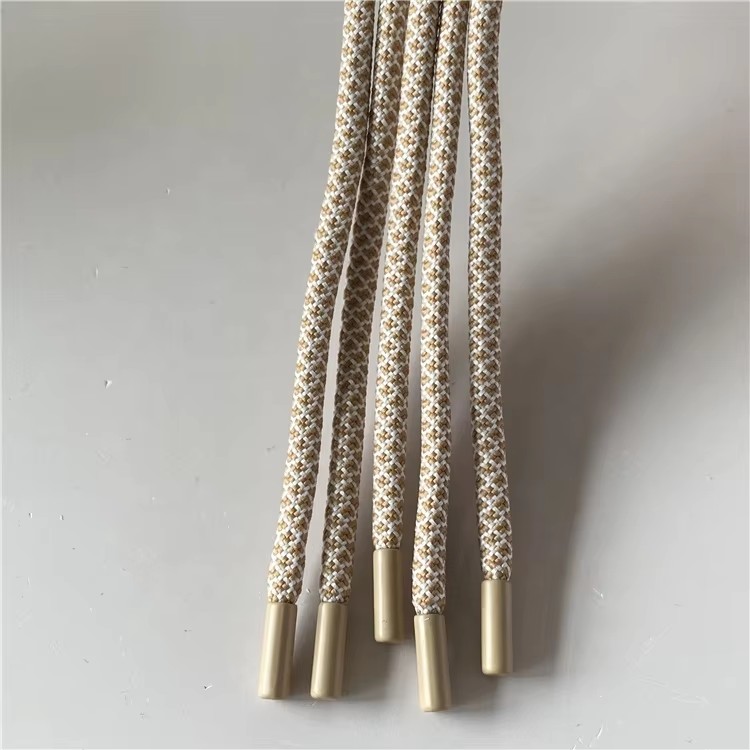 S0fine 2026 Top Quality Fashion Garment Polyester Woven Long Brown Hoodie Drawcord