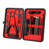 Ensemble de manucure professionnel 12/15/18 pièces, kits de coupe-ongles en gros