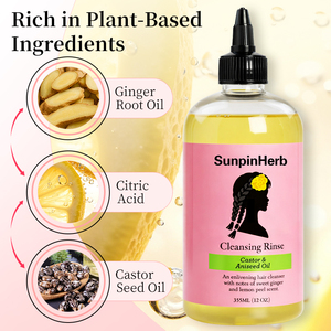 Sweet Ginger <b>Hair</b> Cleansing Rinse 355ml Deep Clean <b>Shampoo</b> OEM ODM Factory Wholesale for Textured <b>Hair</b> - Product Image 3