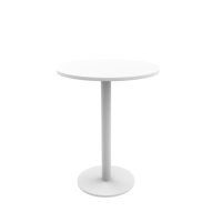 Table à manger ronde durable et polyvalente pour la maison, le balcon, l'hôtel, les salons de thé et les cafés