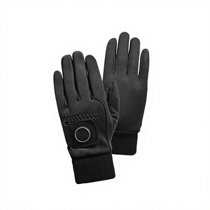 Guantes de Golf Transpirables Personalizados en Oferta, Guantes de Golf Unisex de Cuero PU Antideslizantes Negros para Deportes, Diseño de Fácil Colocación - Product Image 4