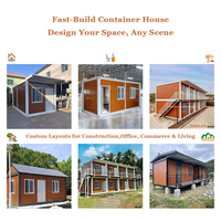 Maison préfabriquée extensible de 20 pieds et 40 pieds, villa modulaire, maisons pliables, maisons préfabriquées en acier, utilisation hospitalière, design moderne