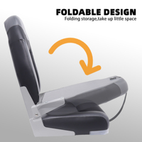 Siège de bateau pliable ergonomique pour passagers marins, siège de yacht rabattable, chaise de bateau de pêche en PVC imperméable