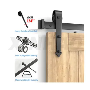 SKYSEN flèche forme rouleau moderne intérieur chambre meubles coulissant porte <span class=keywords><strong>de</strong></span> grange Kit <span class=keywords><strong>de</strong></span> quincaillerie système <span class=keywords><strong>de</strong></span> porte coulissante - Product Image 1