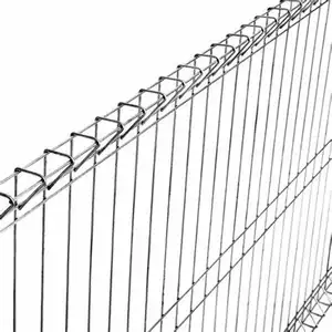 Powder Coated Galvanized Roll Top Triangle Bending Welded Iron Wire Mesh BRC Rolled boundary fence Rolled perimeter fence