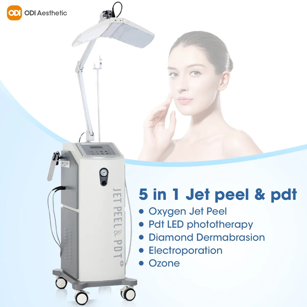 Alta calidad agua oxígeno Jet Peel máquinas de belleza Facial precio oxígeno Jet Peel con máquina de dermoabrasión de diamante