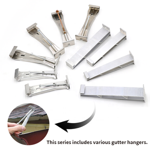 Staffa di Supporto per Grondaia Nascosta a Pioggia Stile K in Alluminio da 5 Pollici con Vite - Product Image 4