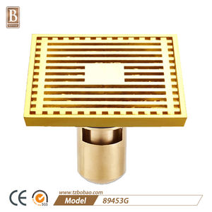 Vuelos baratos de China bajo precio Estilo Vintage 4 pulgadas cuadrado negro latón de drenaje de piso - Product Image 4