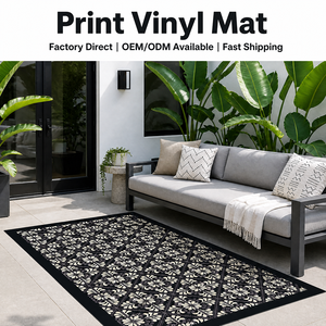 Grands <span class=keywords><strong>tapis</strong></span> de sol en vinyle PVC imprimés de luxe au design personnalisé pour <span class=keywords><strong>tapis</strong></span> de salon extérieur - Product Image 1