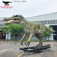 Çekici açık dino park yüksek kalite robotik yaşam boyutu Baryonyx dinozor animatronic modeli