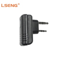 Écouteur sans fil LSENG 2.4G à tube acoustique avec connecteur K/M pour talkie-walkie, oreillette entièrement sans fil pour radio bidirectionnelle