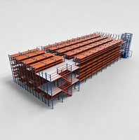 Plateforme de stockage de type loft - Structure en acier démontable robuste et personnalisable pour entrepôts et mezzanines