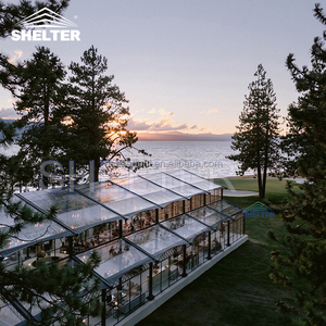 Lớn Sang Trọng Rõ Ràng Khung Wed Lều Địa Điểm Marquee Tổ Chức Sự Kiện Trong Suốt Tường Kính Atrium Wedding Party Lều Orangery Lều - Product Image 4