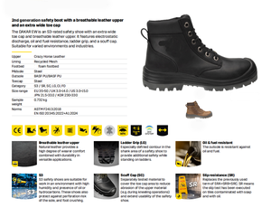أحذية عمل متينة مقاومة للماء بمقدمة فولاذية مضادة للانزلاق، أحذية عمل للبناء بنعل مطاطي، أحذية أمان للرجال والنساء - Product Image 4