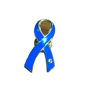 Le nuove spille a forma di nastro blu proteggono gli oceani attività di interesse pubblico gruppi della società civile segnano insegne metalliche - Product Image 2