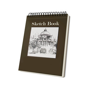 Custom Artistic Personal Organization A5 Pencil Promotion <b>Notebook</b> Durable <b>Spiral</b> <b>Bound</b> PU Leather Sketchbook Pages Paper - Product Image 1