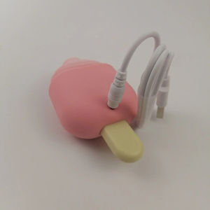 Volwassen Dames Oplaadbare G-Spot Clitorale Stimulator Seksspeeltje Schattig Ijs Vibrator Zuigende Dildo Vrouwelijke Masturbator - Product Image 4