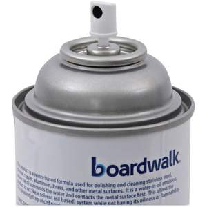 Boardwalk 347ACT Lot de 12 aérosols de 18 oz Nettoyant et lustrant pour acier inoxydable parfum citron Nettoyants pour appareils ménagers - Product Image 4