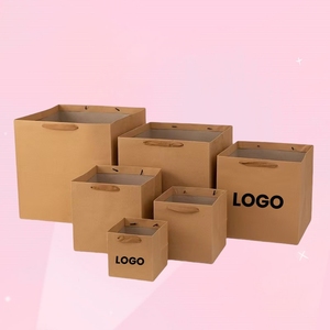 Vente en gros de sacs cadeaux de fantaisie cosmétiques personnalisés avec logo sac à provisions sacs rigides en papier personnalisés - Product Image 5