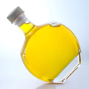 Bouteille en verre rond à facettes extra clair de 700 ml et 750 ml avec bouchon en liège pour spiritueux, <span class=keywords><strong>vodka</strong></span>, whisky - Vente en gros - Product Image 3