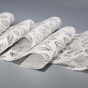 Papier d'emballage pour beurre biodégradable de qualité alimentaire imprimé sur mesure, résistant à la graisse, 38-90g, pour sandwich, pizza, pain - Product Image 3