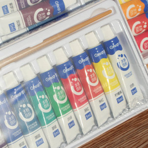 Peinture d'art lavée Portable pour enfants, ensemble de peinture à la <span class=keywords><strong>Gouache</strong></span> 8/12g, offre spéciale - Product Image 4