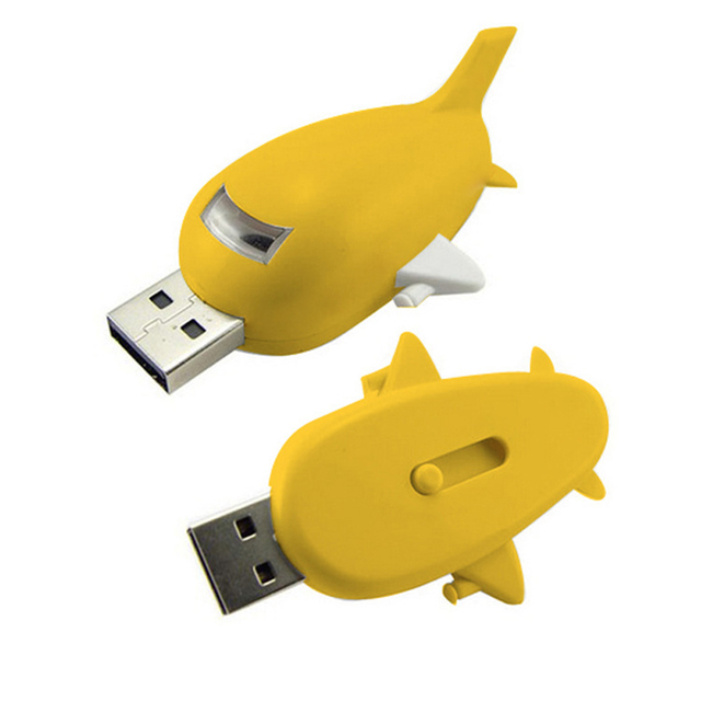 High Speed Aviation Themed Flash Disk Waterproof Plastic USB Drive Custom Logo Gift for Corporate Client Promotion