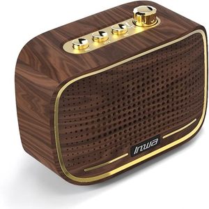 Inwa Retro for V2.0 2.0 <b>Channel</b> Speaker AirPlay Battery 200-500mAh Portable Wireless Loud Volume for Computer Party Traveling - Product Image 4