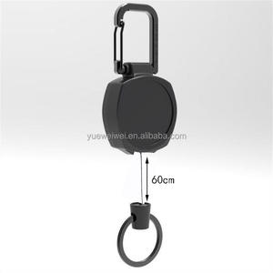 핫 세일 개폐식 키 체인 헤비 듀티 카라비너 배지 홀더 전술 ID 배지 릴 24-31.5 인치 스틸 개폐식 코드 - Product Image 4