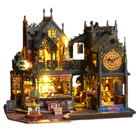 XINYU XY-HD-2401 Château Magique Miniature en Bois DIY Kit Maison de Poupée avec Éclairage