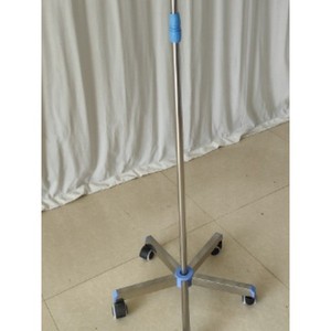 ขาตั้งน้ำเกลือแบบเคลื่อนย้ายได้สำหรับโรงพยาบาล ทำจากสแตนเลสเสริมความแข็งแรงและหนาพิเศษ พร้อมวัสดุ ABS สำหรับการแพทย์ แบบตั้งพื้น - Product Image 6