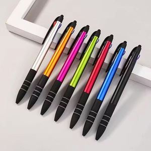 Bolígrafo Táctil Multifuncional de Plástico Multicolor con Logotipo Personalizado, Capacitivo, de 0.7 mm, 3 Colores - Product Image 1