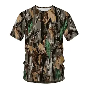 Turkey Boar Cotton Full Long Sleeve Short Sleeves Upland Black Hunting Camouflage Desert Green Polo Camo T-Shirts for Men