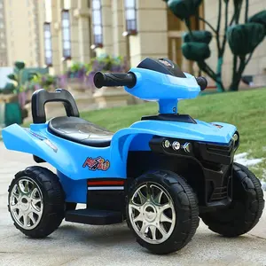Çin ucuz çocuk elektrikli mavi motosiklet ATV 6V pil için 6 yaşında erkek ve kız