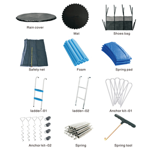Trampolín de <span class=keywords><strong>gimnasia</strong></span> al aire libre elíptica de tamaño mediano Fourstar FT10 - Product Image 6