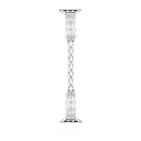 Pulsera de Moda con Perlas y Correa Metálica Hueca para Apple Watch iWatch 11ª generación 10/9/8/7/Ultra/SE
