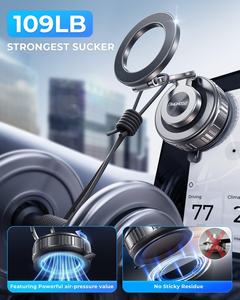 Support de téléphone magnétique rotatif à 360° pour voiture YUANSHENG DM-CPH-<span class=keywords><strong>02</strong></span>, compatible avec les appareils de <span class=keywords><strong>4</strong></span> à 7,2 pouces [<span class=keywords><strong>109</strong></span> LBS, le plus résistant] - Product Image 2