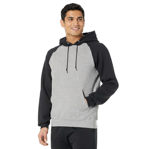 Sudadera con Capucha Corta de Invierno ODM, Gruesa, con Bolsillo Canguro, Personalizada, de Algodón Estampado, con Patrón Sólido y Mangas Reglan - Product Image 1