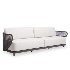 Set di Divani in Rattan Intrecciato Resistente ai Raggi UV <span class=keywords><strong>e</strong></span> Impermeabile per Esterni con Tavolino da Caffè per Giardino, Patio <span class=keywords><strong>e</strong></span> Terrazza - Product Image 5